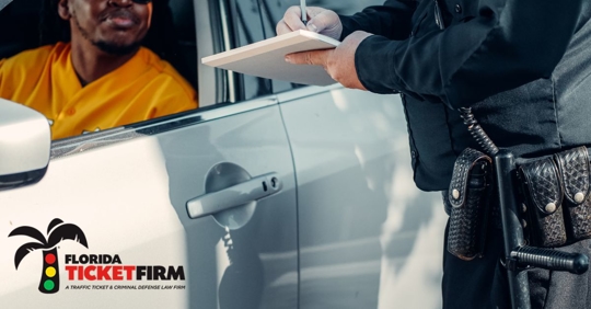 driver receives a traffic ticket